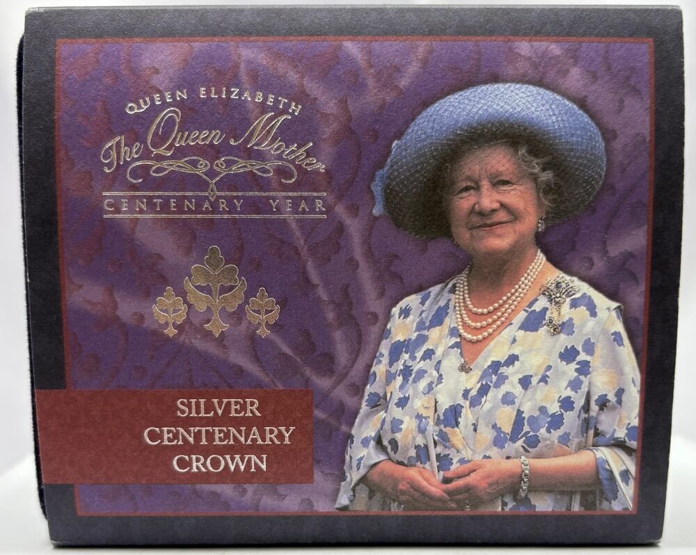 United Kingdom 2000 Silver Proof 5 Pounds Queen Mother Centenary  product image