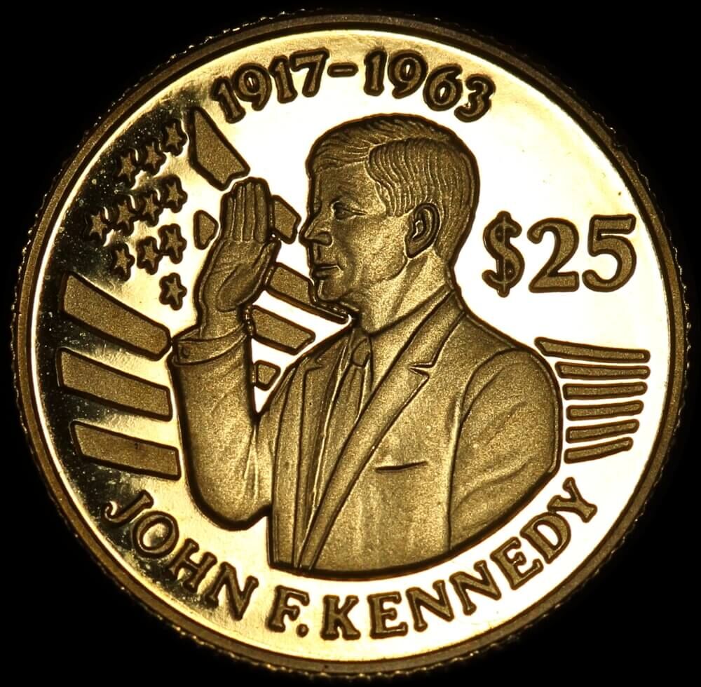 Niue 1994 Gold Proof 25 Dollars KM# 79 - JFK product image