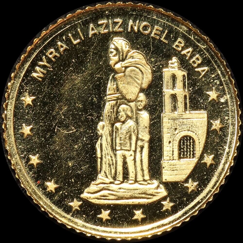 Turkey 2000 Gold Proof 10 Million Lira KM# 1186 - Saint Nicholas product image