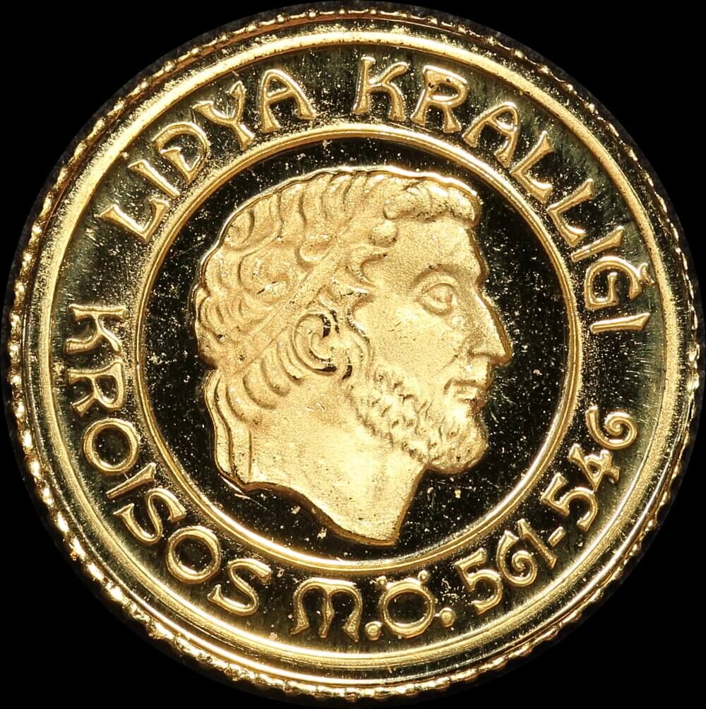 Turkey 1997 Gold Proof 1,000,000 Lira KM# 1066 - Kroesus product image