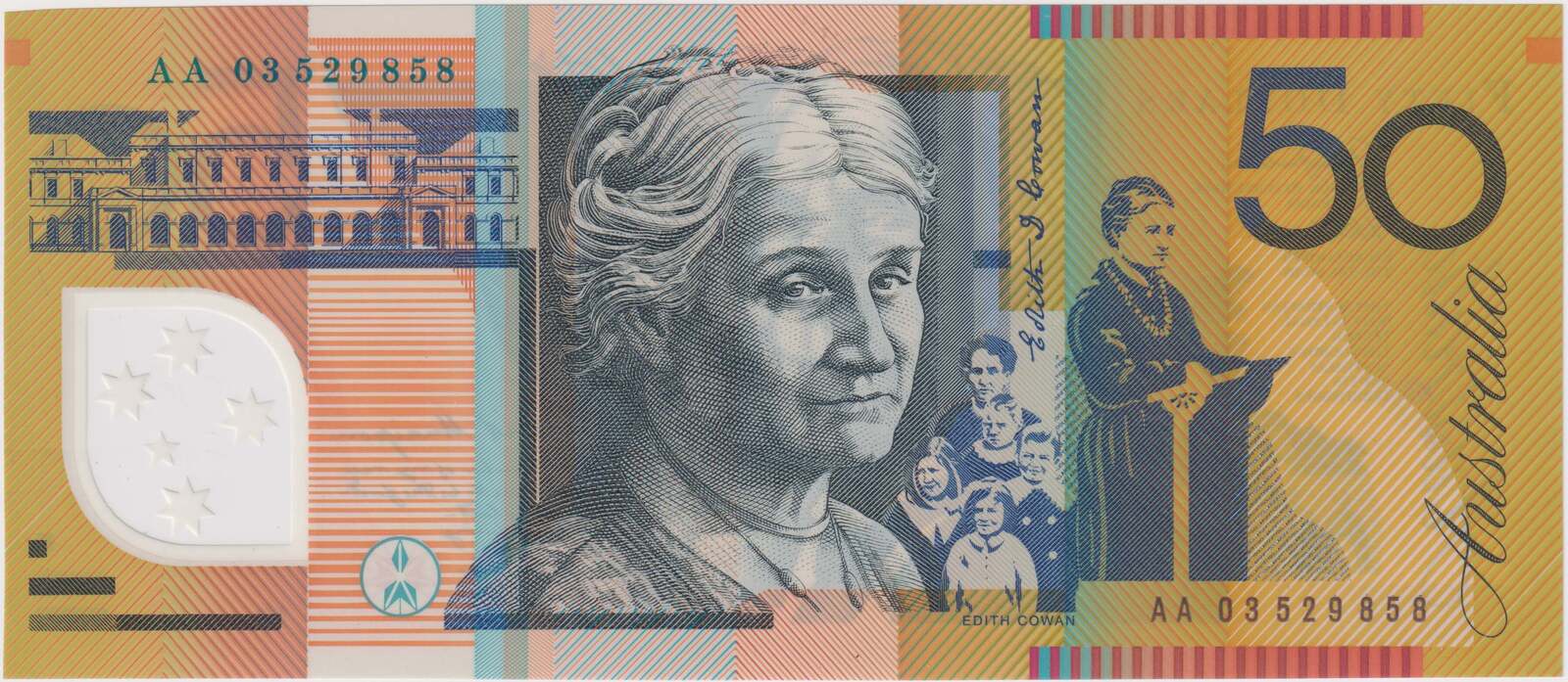 2003 $50 Note AA03 First Prefix Macfarlane/Henry R520aF Uncirculated product image