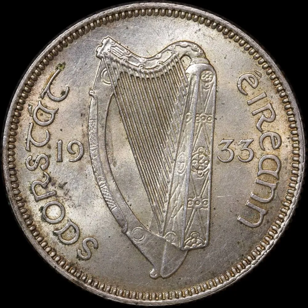 Ireland 1933 Silver 1 Shilling KM#6 about Unc product image