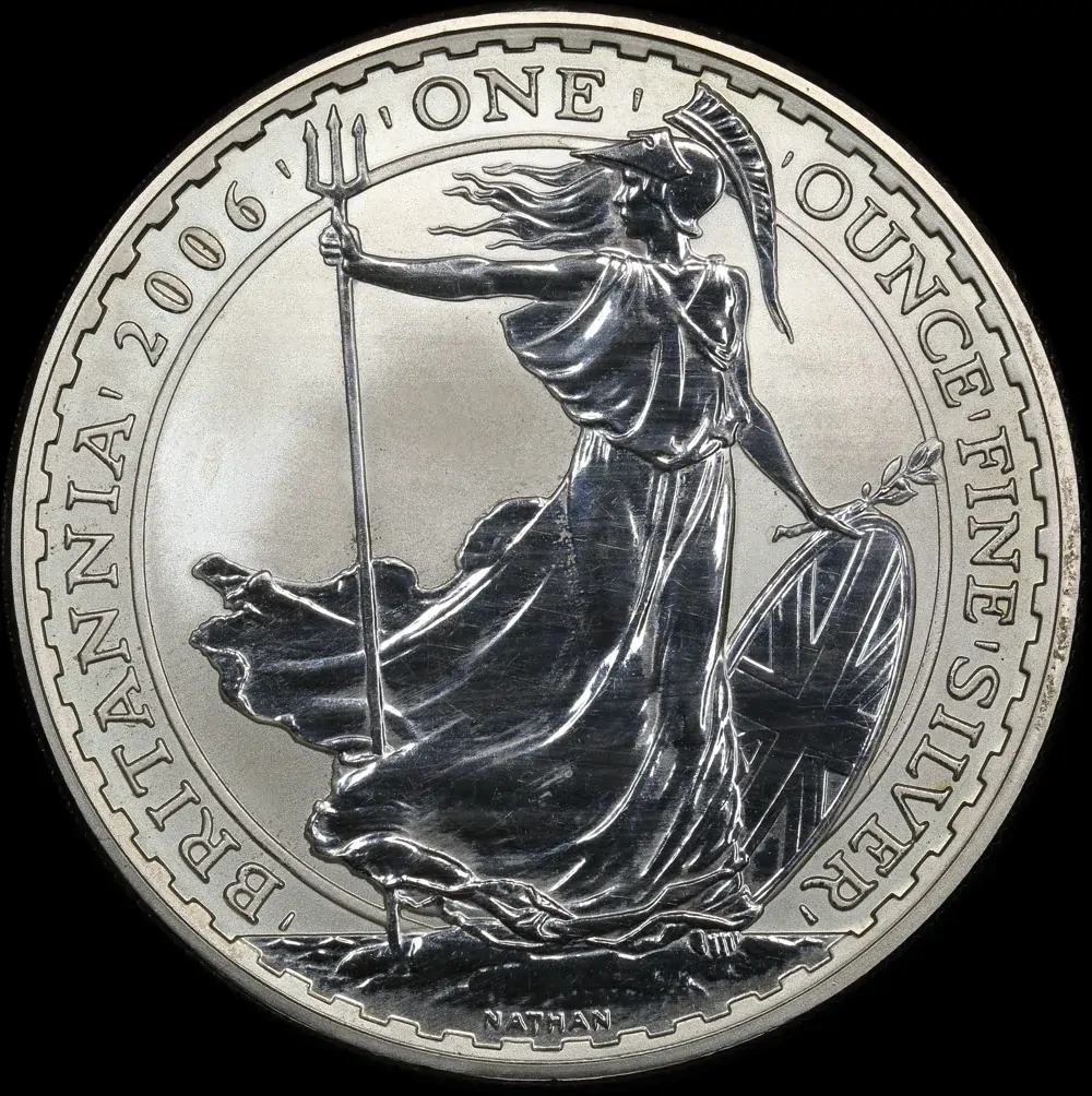 Great Britain 2006 Silver 2 Pounds Britannia KM#1029 Uncirculated product image