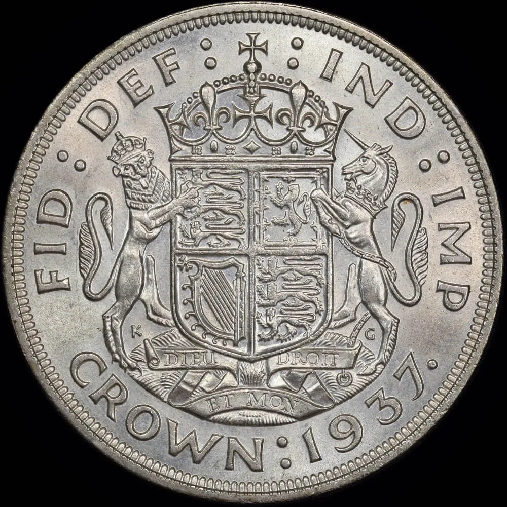 Great Britain 1937 Silver Crown KM#857 Uncirculated product image