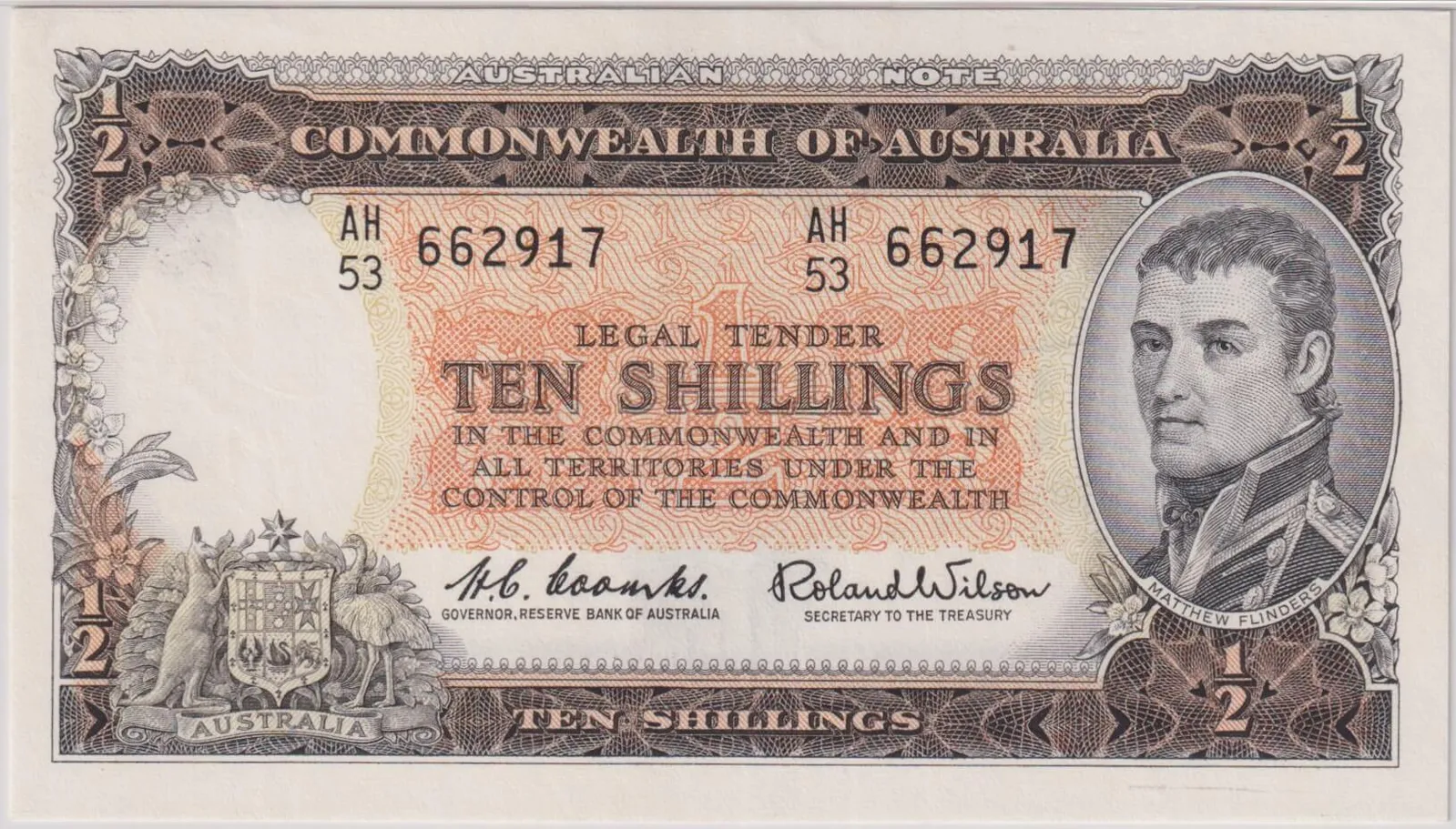 1961 Ten Shilling Coombs/Wilson R17 PMG 64 Choice Uncirculated product image