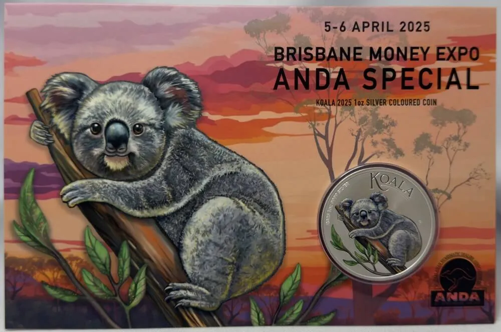 Australia 2025 Silver 1oz Coloured Koala Uncirculated - Brisbane Money Expo product image