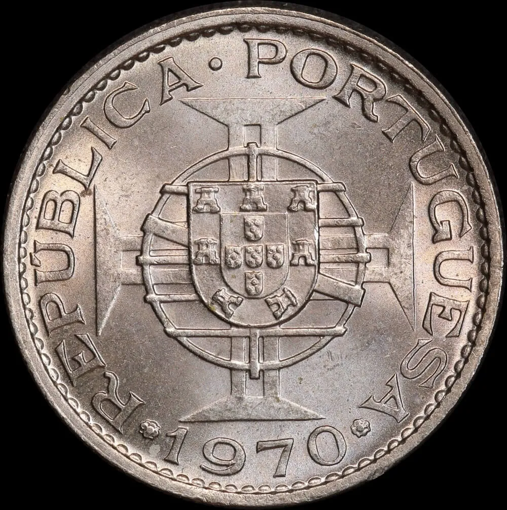 Timor 1970 Copper / Nickel 2.5 Escudos KM# 20 Choice Uncirculated product image