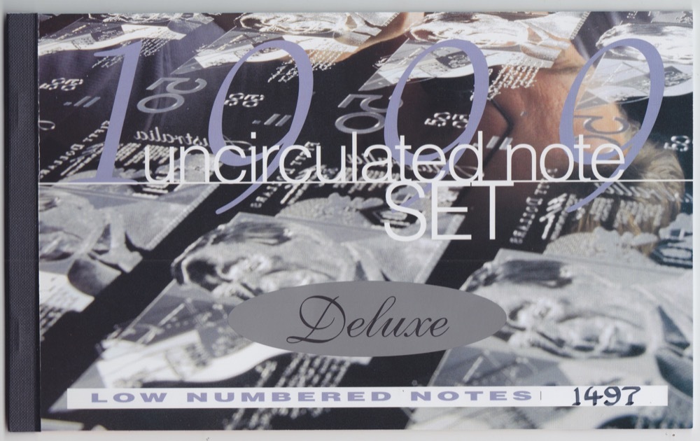1999 Annually Dated Banknote Set Deluxe - Black Serials product image