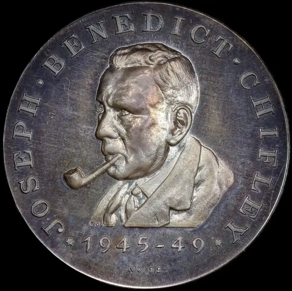 Proof Silver Medallion ca 1967 Australian Prime Ministers - Ben Chifley product image