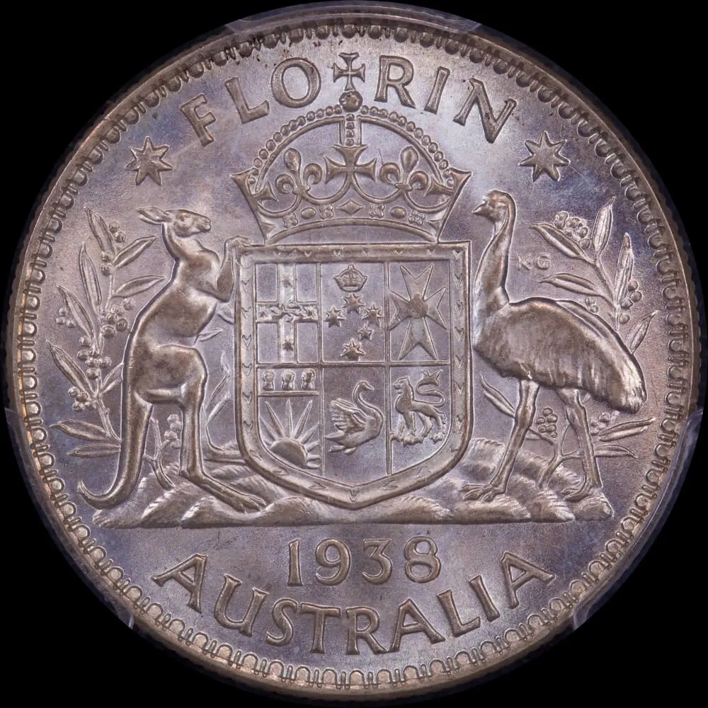 1938 Florin Uncirculated PCGS MS62 product image