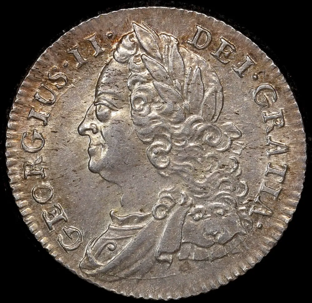1745 Silver Sixpence George II S#3709 Choice Uncirculated product image