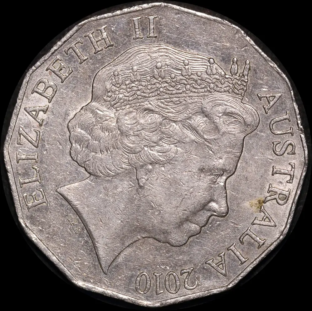 Australia 2010 50 Cent Rotated Obverse Error Extremely Fine product image