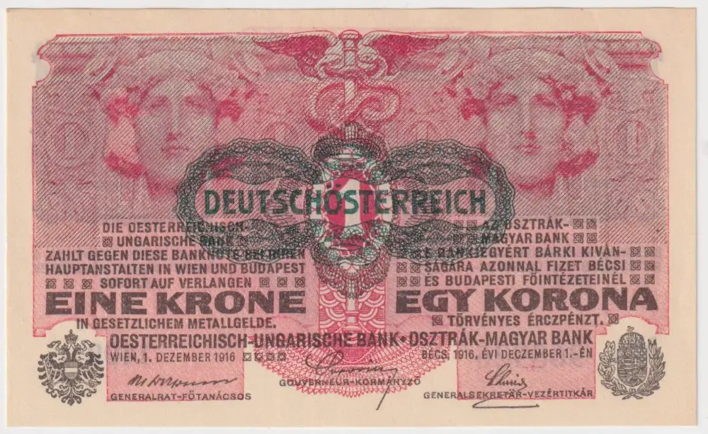 German-Austria 1916 1 Krone Pick# 49 Uncirculated product image