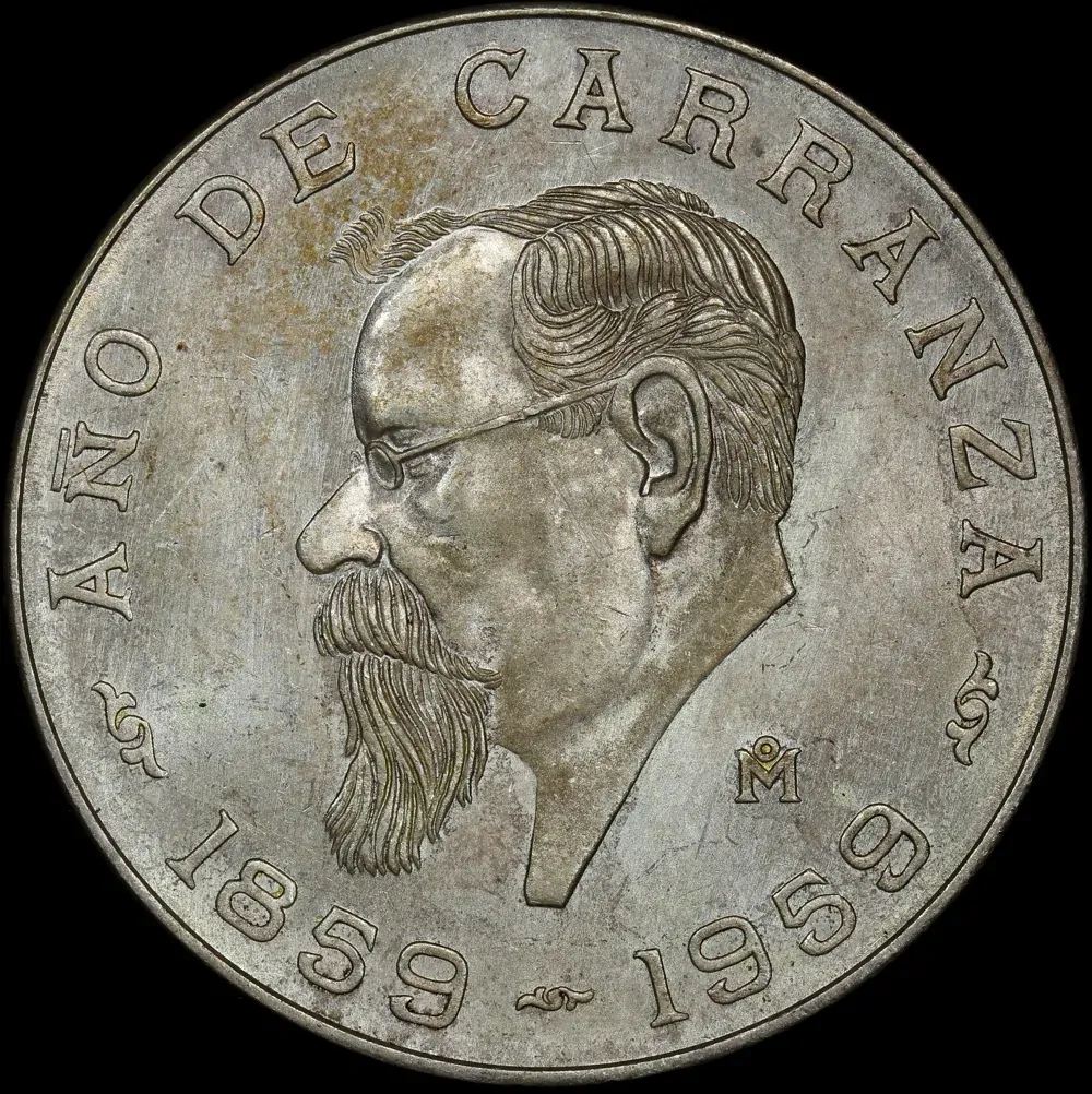 Mexico 1959 Silver 5 Pesos KM# 471 Uncirculated product image