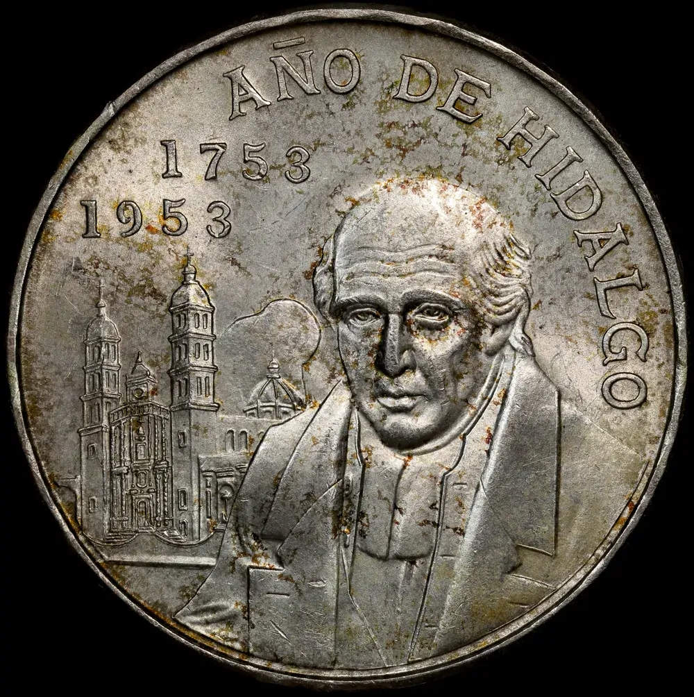 Mexico 1953 Silver 5 Pesos KM# 468 Uncirculated product image
