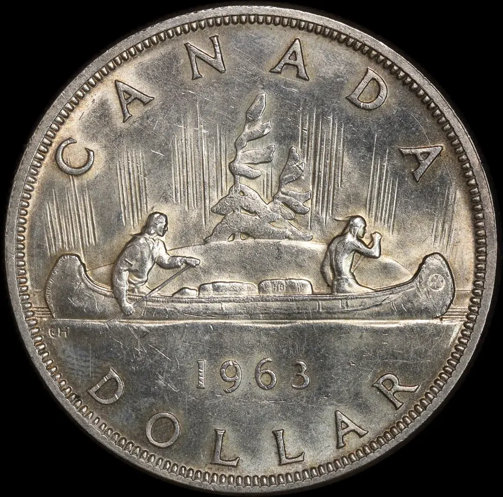 Canada 1963 Silver 1 Dollar KM#54 Uncirculated product image