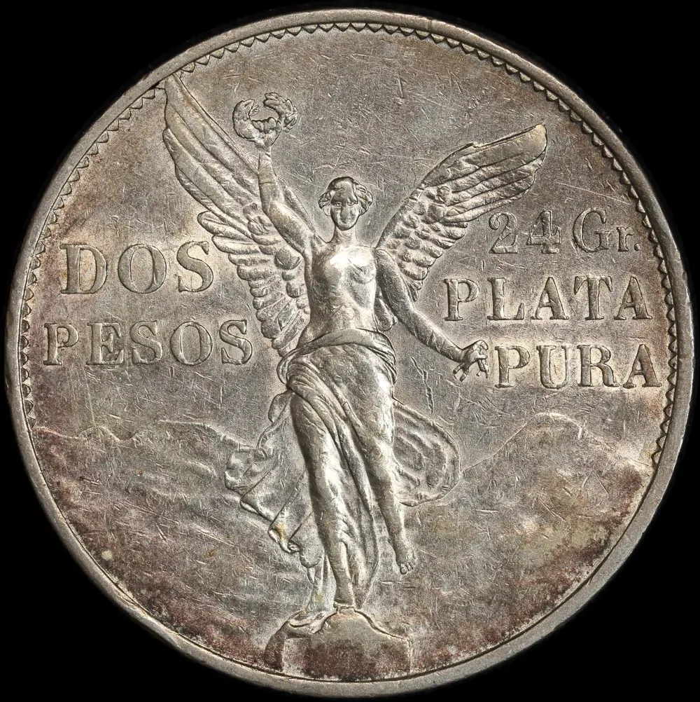 Mexico 1921 Silver 2 Pesos KM# 462 Uncirculated product image