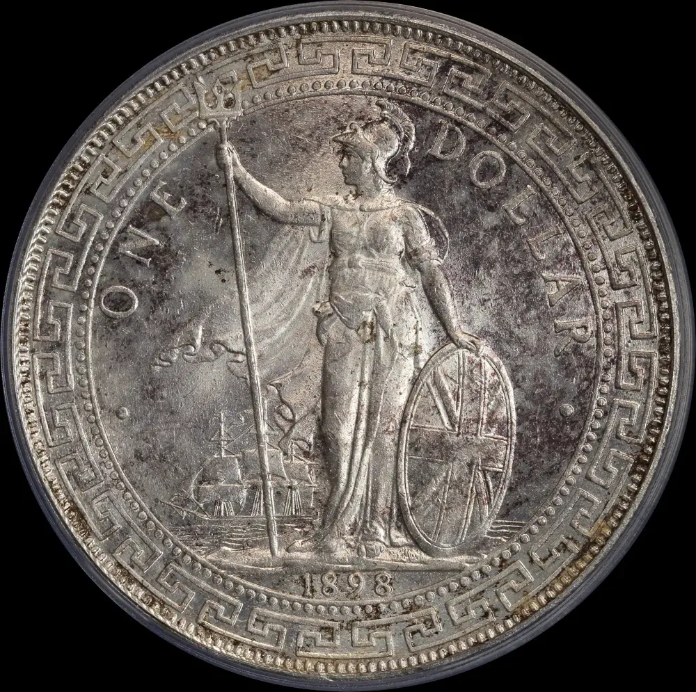 Great Britain 1898-B Silver Trade Dollar KM# T5 PCGS MS63 product image
