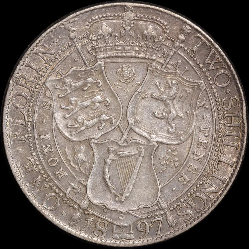 1897 Silver Florin Victoria S# 3939 Extremely Fine product image