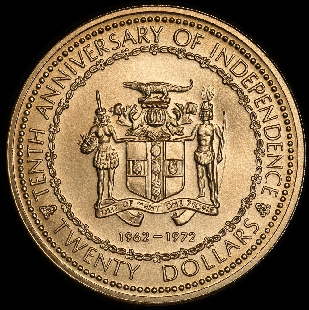 Jamaica 1972 Gold 25 Dollars KM# 61 Uncirculated product image
