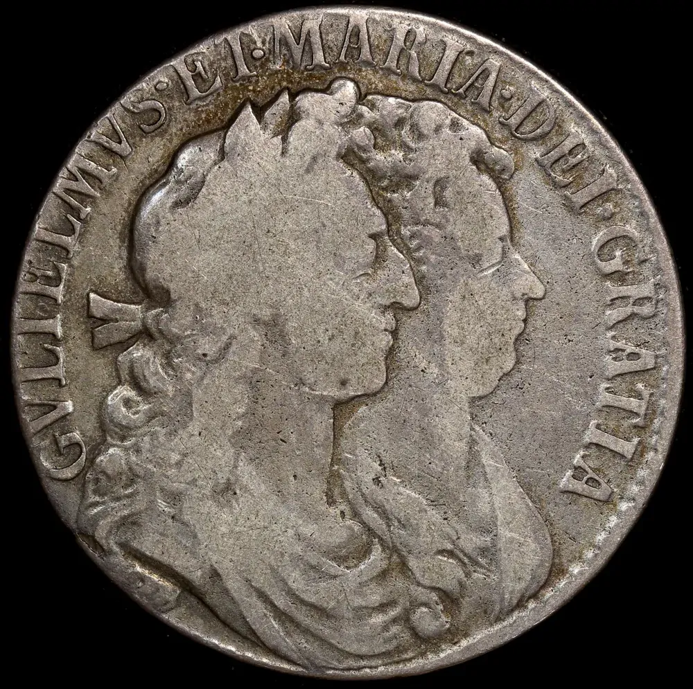  1689 Silver Half Crown Sp#3434 good Fine product image