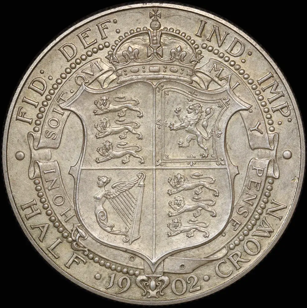 1902 Silver Proof Half Crown Edward VII S# 3980 FDC product image