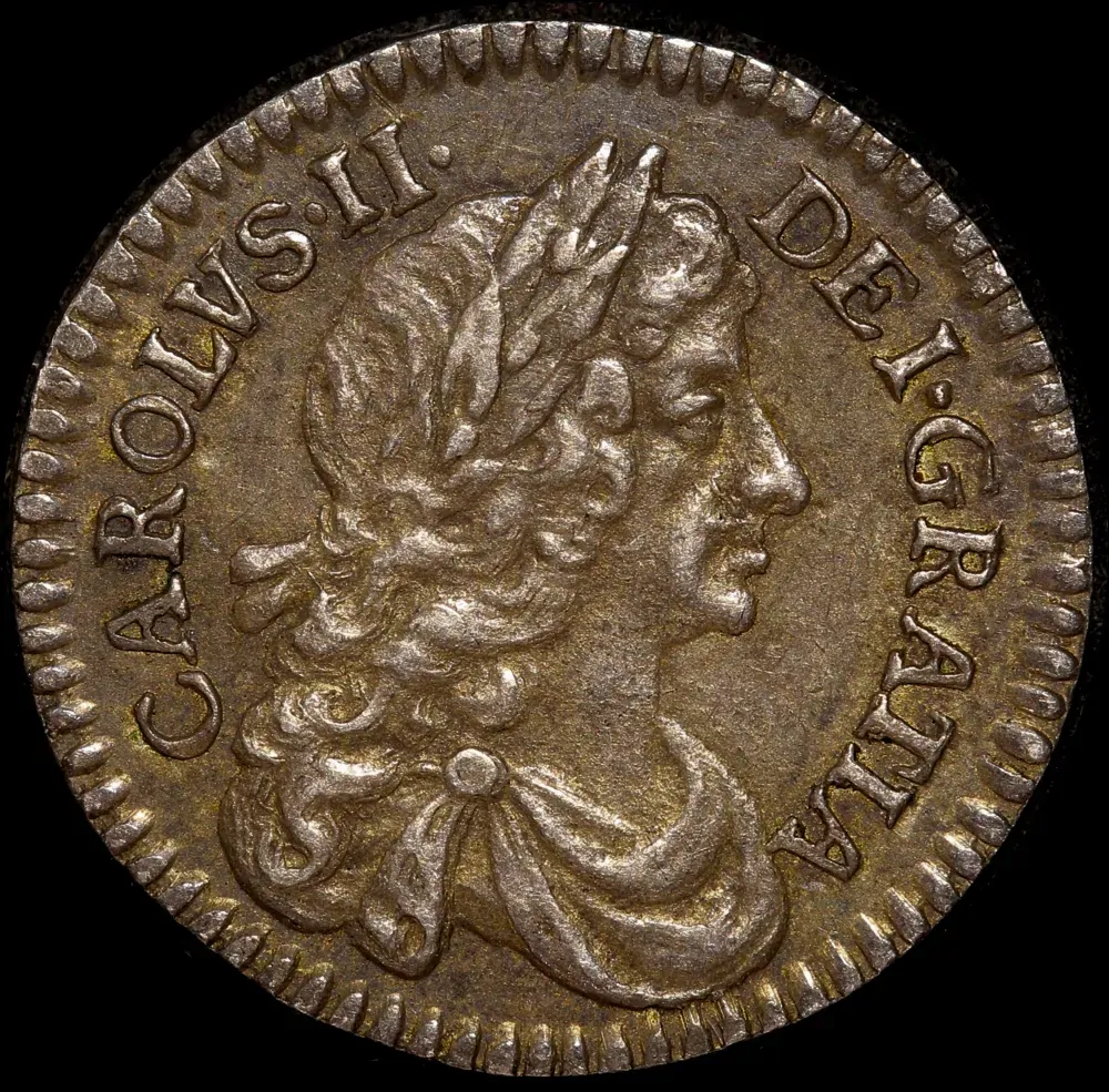 1673 Silver Twopence George II S#3388 good EF product image