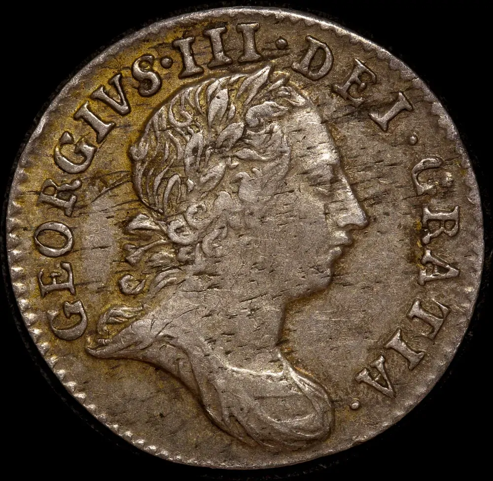 1762 Silver Threepence George III S#3753 Extremely Fine product image