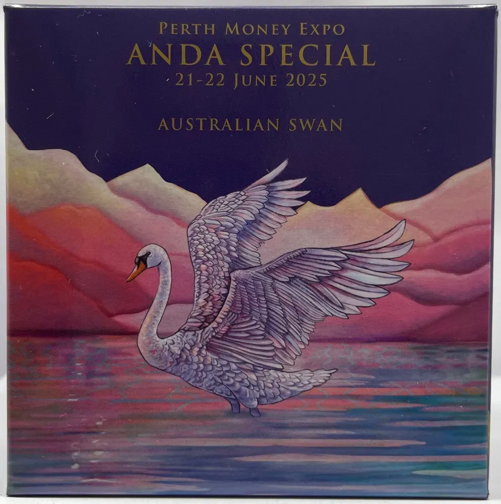 2025 Silver 1oz Proof Coin Perth ANDA Money Expo Swan  product image