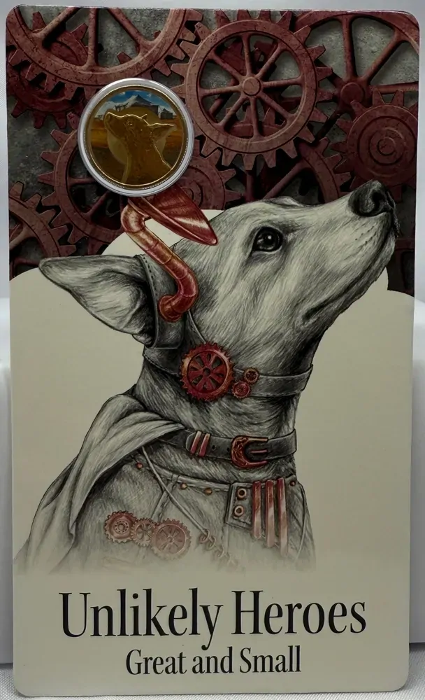 2015 Coloured $1 Coin Unlikely Heroes - Horrie the Dog product image