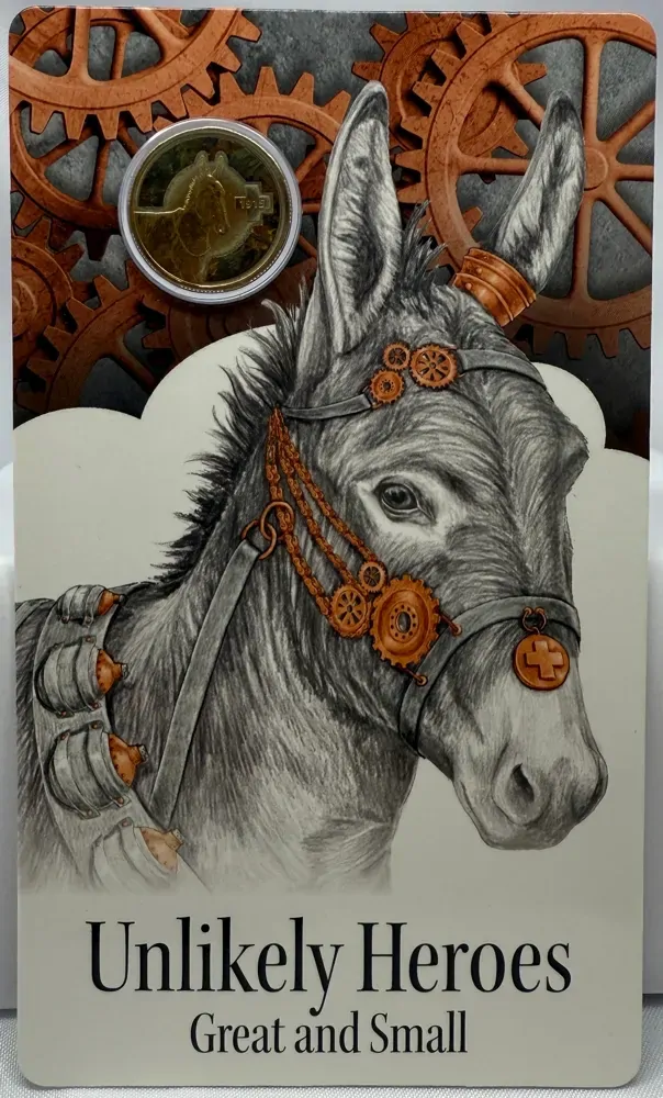 2015 Coloured $1 Coin Unlikely Heroes - Murphy the Donkey product image