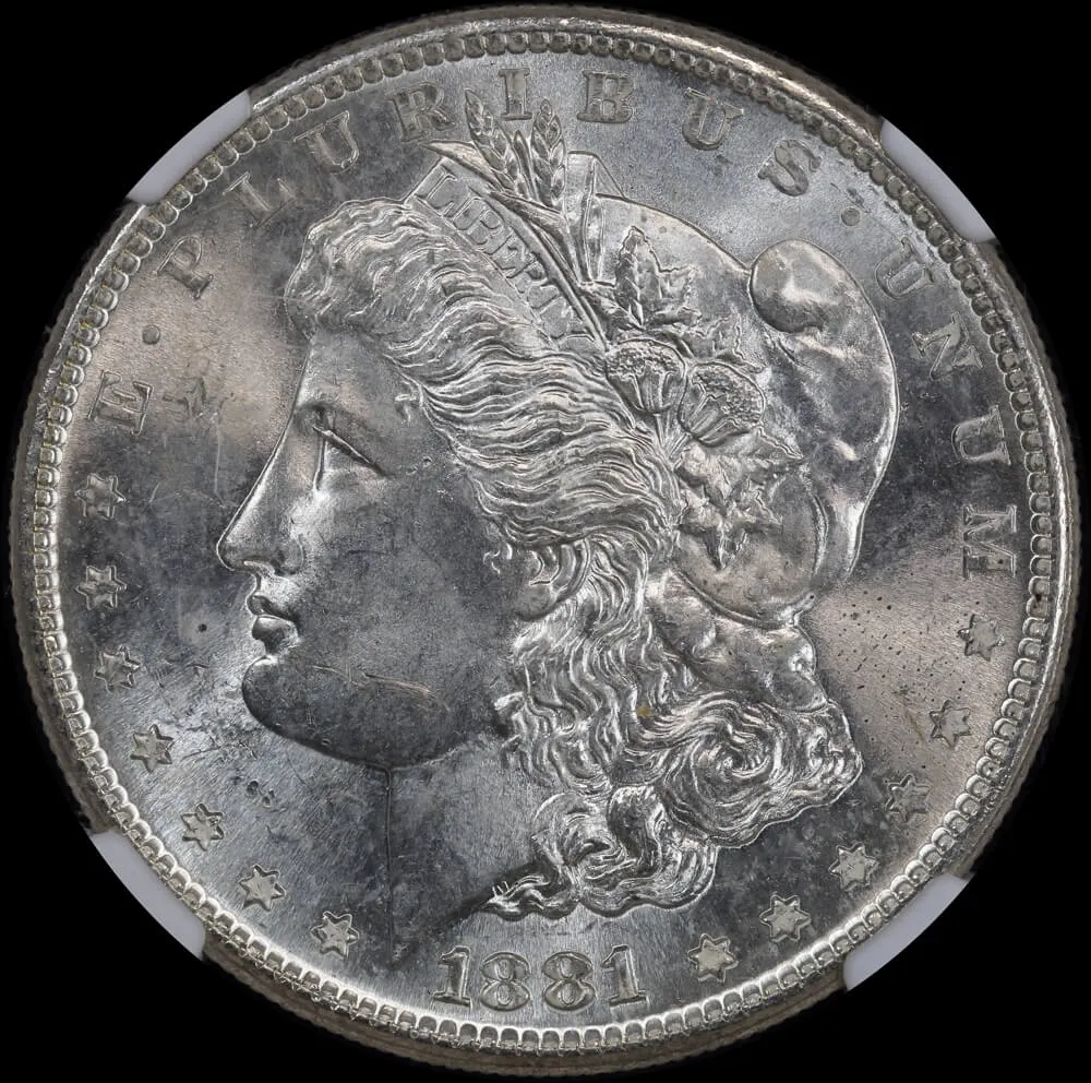 United States 1881-S Silver Morgan Dollar NGC MS63 product image