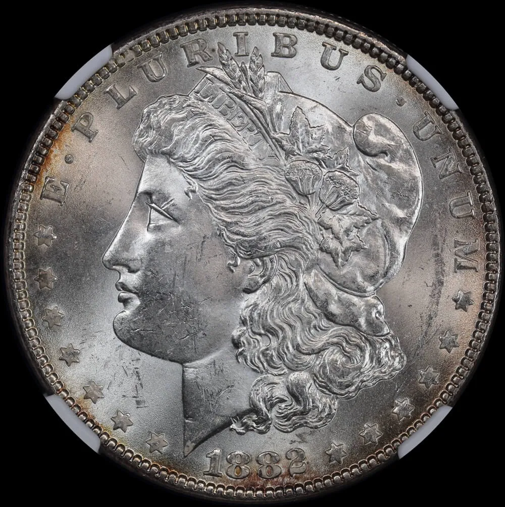 United States 1882 Silver Morgan Dollar NGC MS63 product image