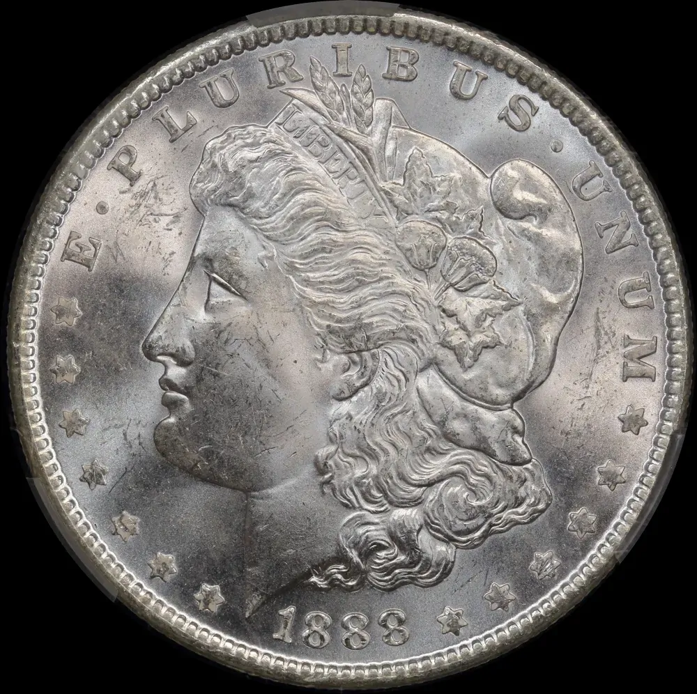 United States 1888 Silver Morgan Dollar CAC MS63 product image