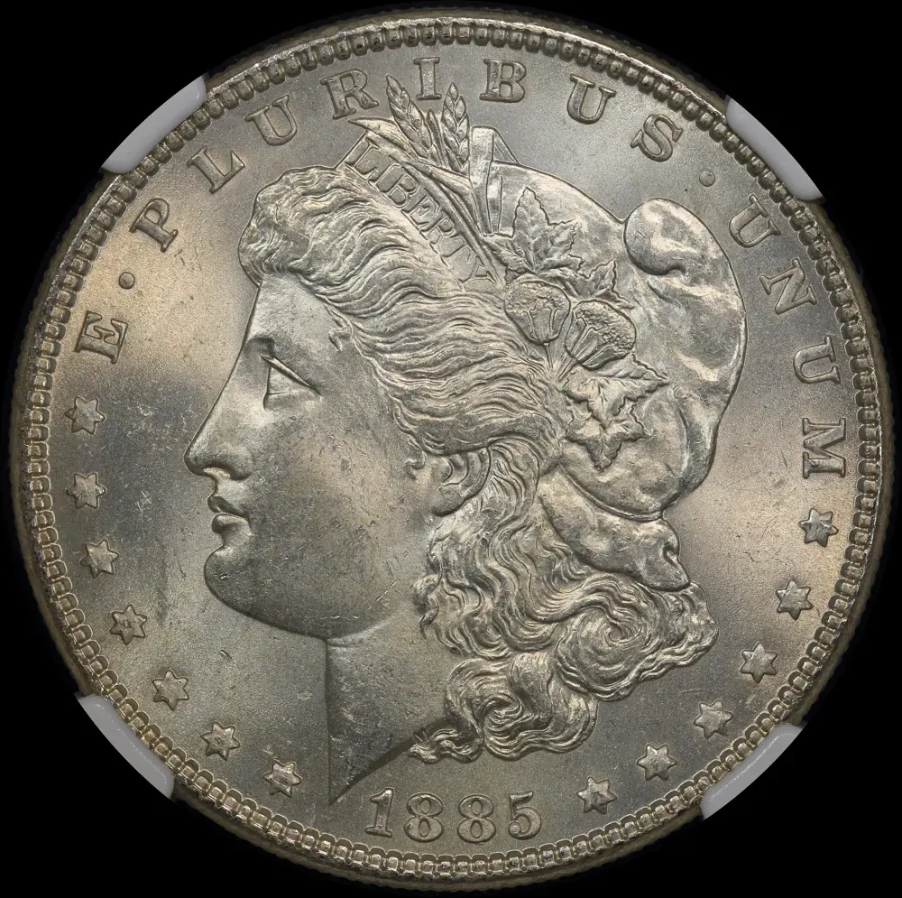 United States 1885 Silver Morgan Dollar NGC MS64 product image