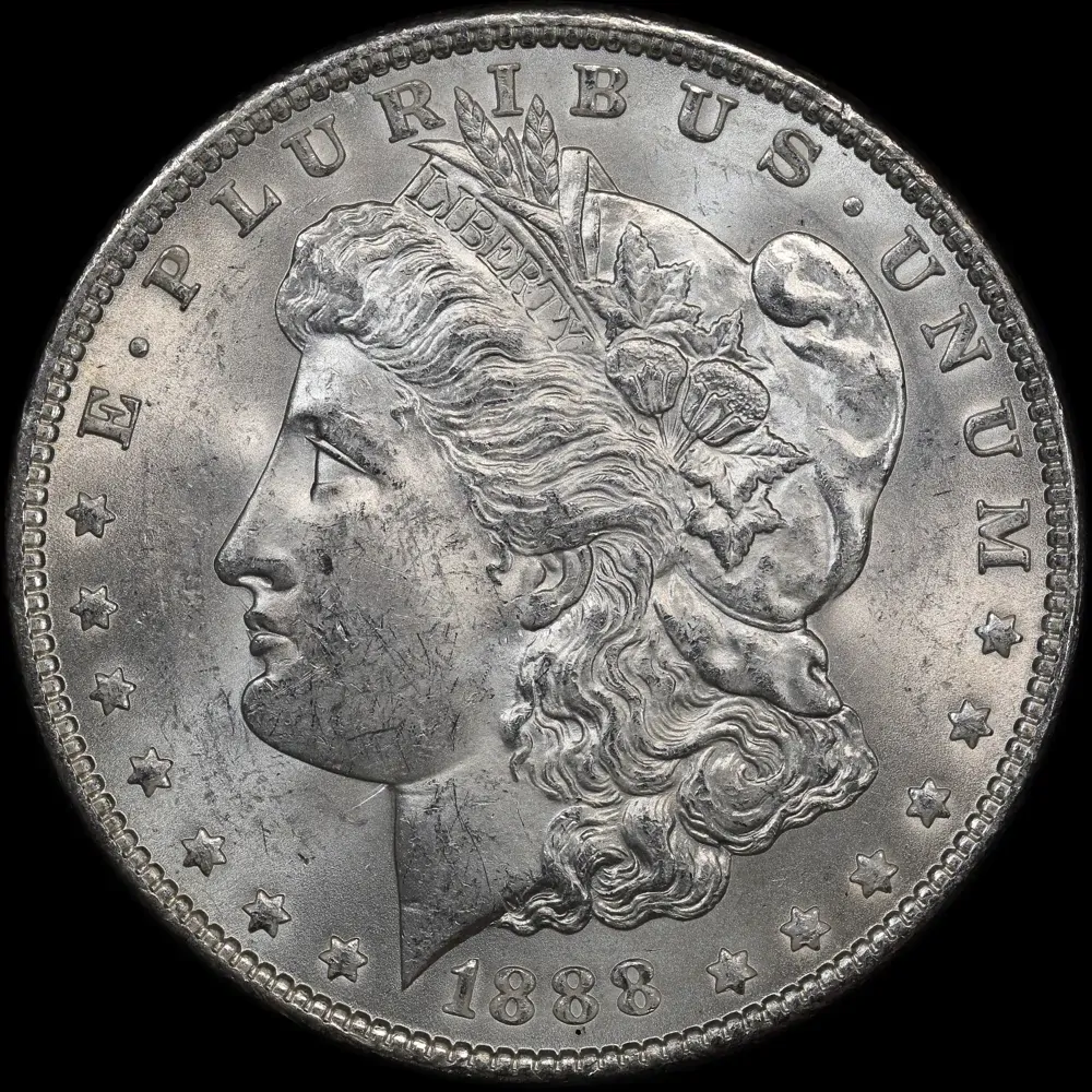 United States 1888 Silver Morgan Dollar Choice Uncirculated product image