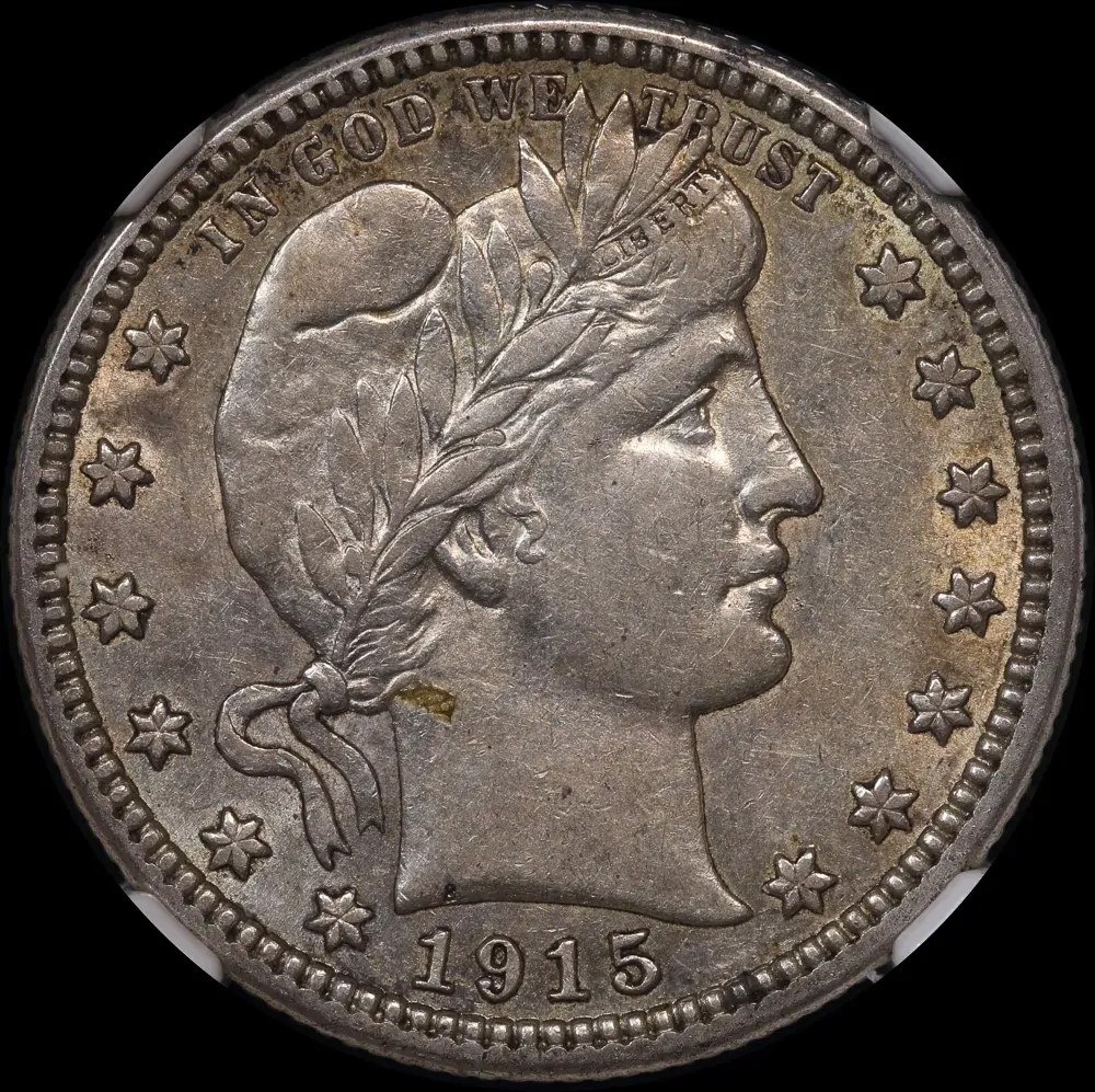 United States 1915-S Silver Quarter Barber NGC AU53 product image