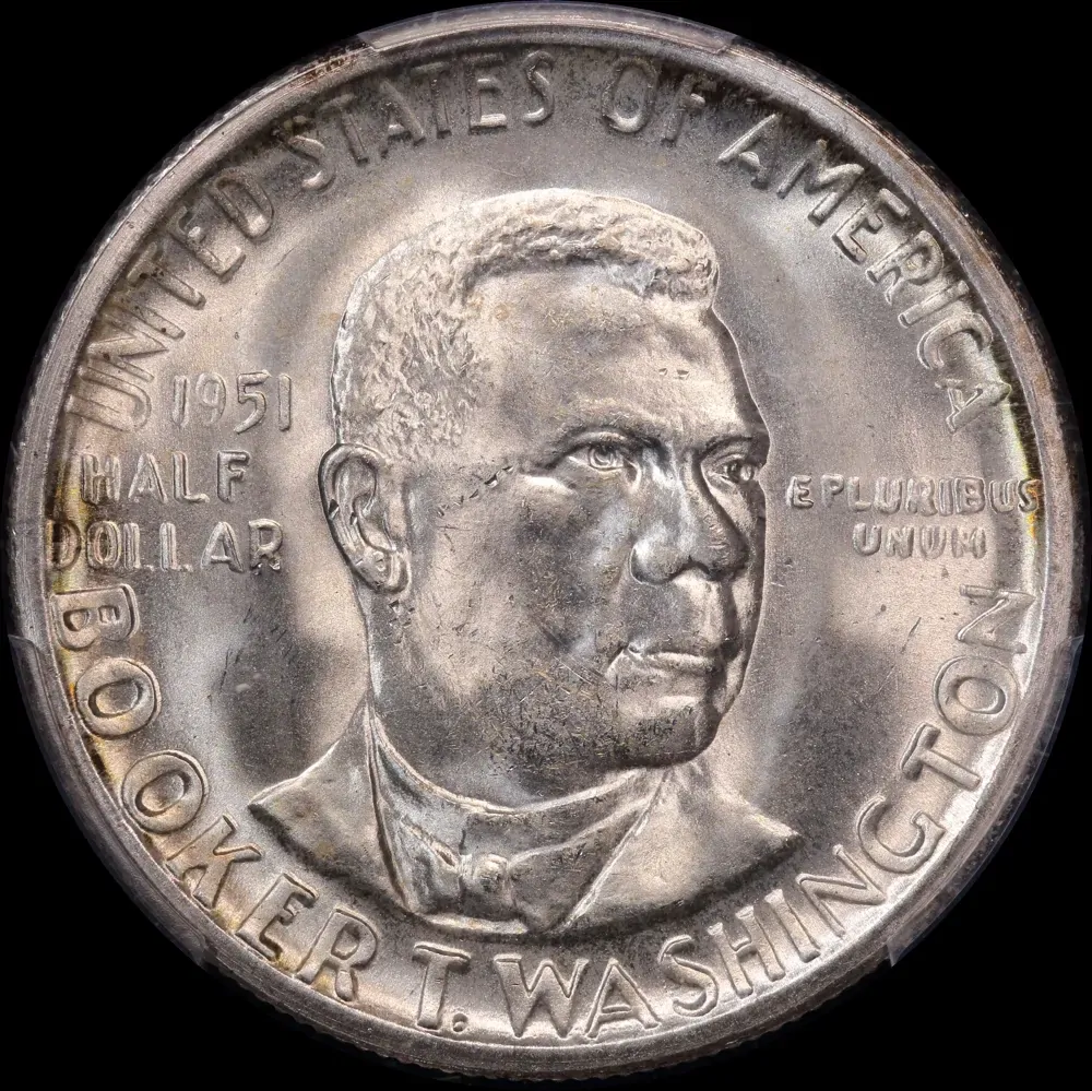 United States 1951-S Silver Half Dollar Booker T Washington PCGS MS66 product image