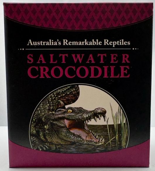 Tuvalu 2017 Silver 1oz Proof Remarkable Reptiles - Saltwater Crocodile product image