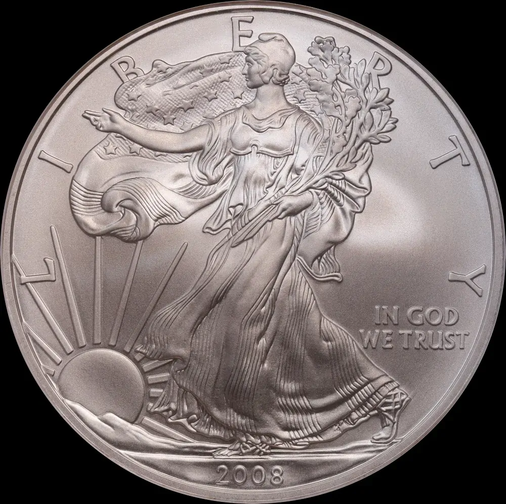United States 2008-W Silver 1oz Eagle 2007 Reverse Error NGC MS69 product image