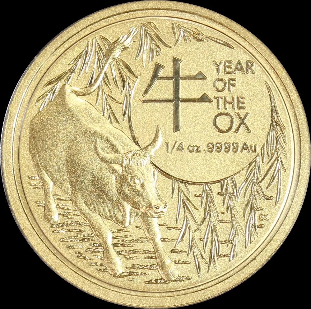2021 Gold 1/4 oz Uncirculated Coin Series III - Lunar Ox product image