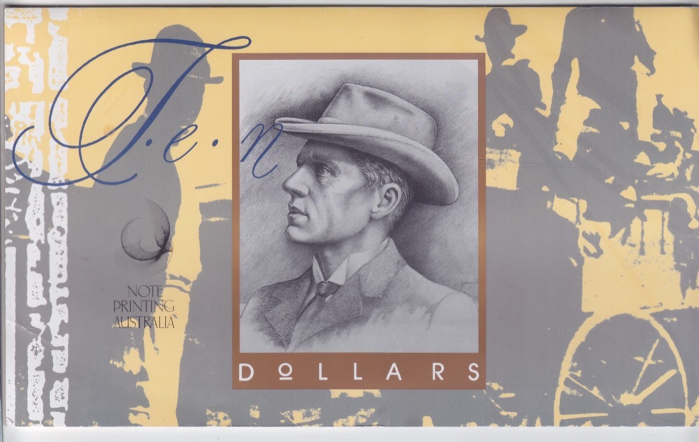 1993 10 Dollar Standard First Polymer And Last Paper Note Folder product image