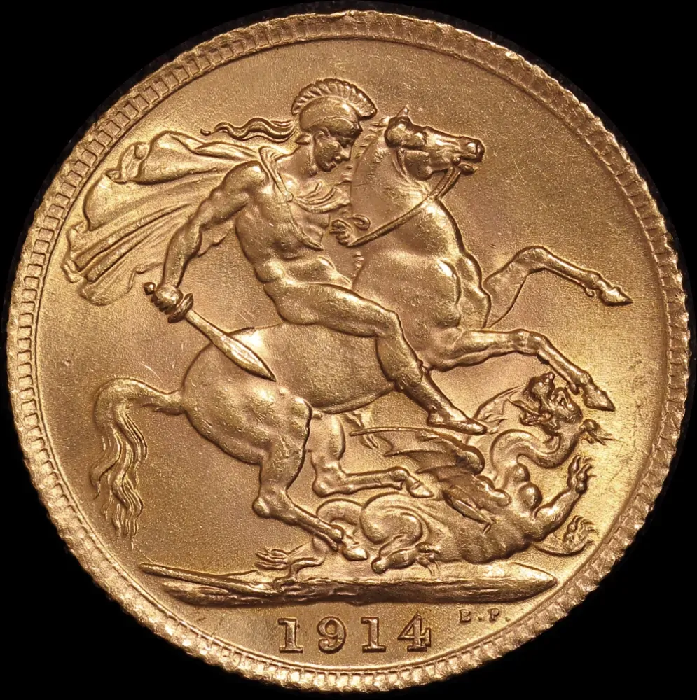 1914 Gold Sovereign George V S# 3996 Uncirculated product image