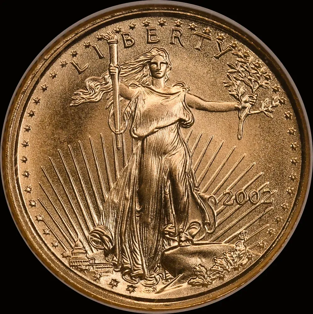 United States 2002 Gold 5 Dollars Gold Eagle Uncirculated product image