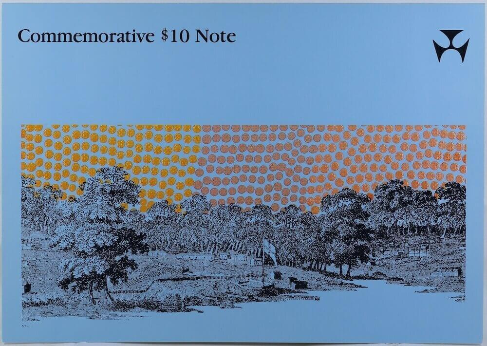 1988 Ten Dollar Folder Bicentennial AA serials product image