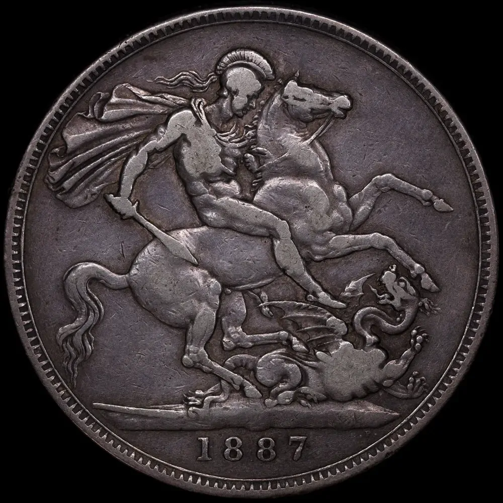 1887 Silver Crown Victoria S#3921 about VF product image