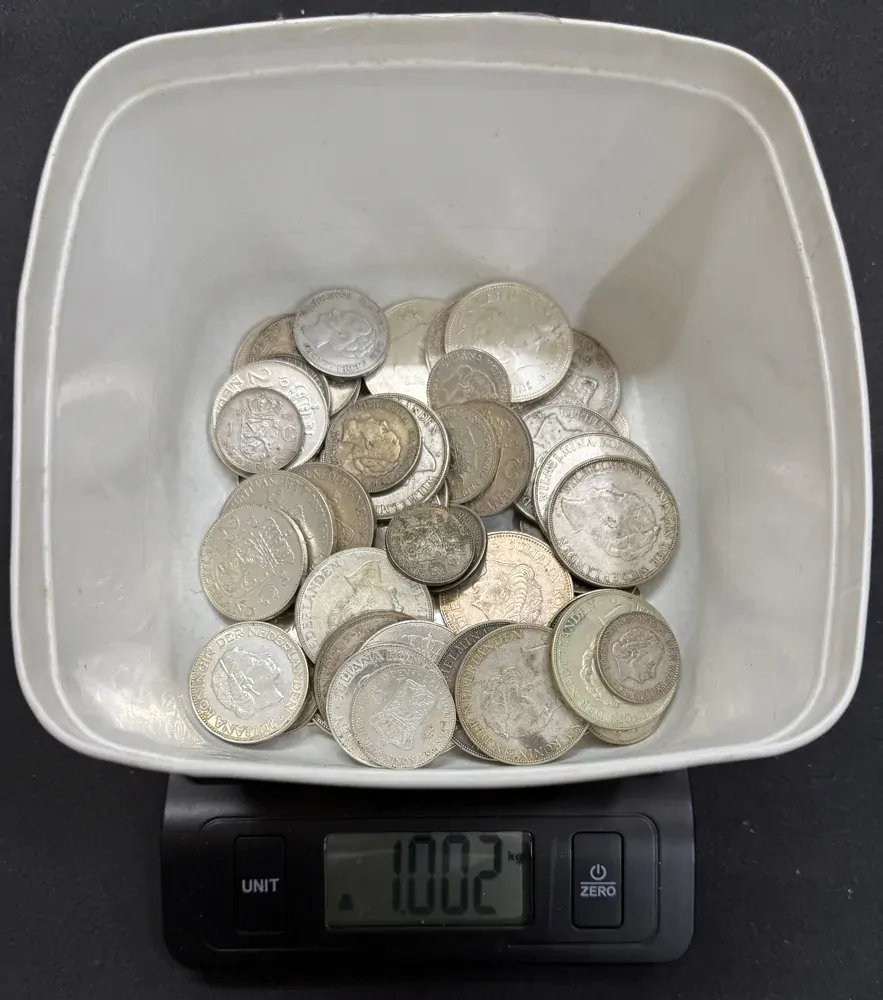 1kg Kilo Bag of Mixed Netherlands Silver Coins (72.0%) product image