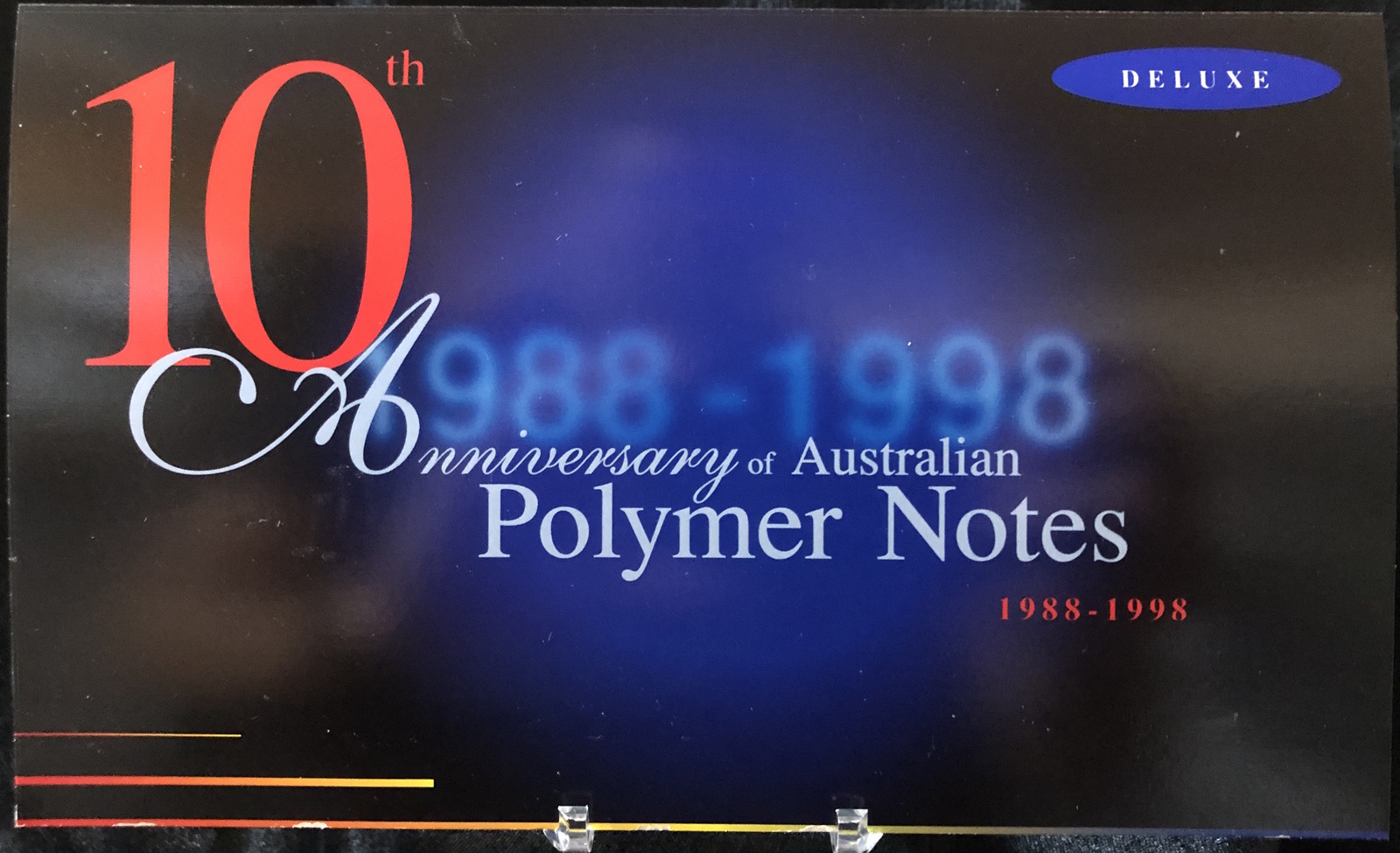 1998 Ten Dollar Folder 10th Anniversary of Polymer Notes - Deluxe product image