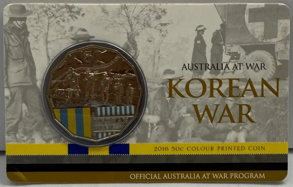 2016 50 Cent Uncirculated Coin Australia at War Korean War product image