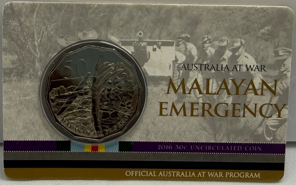 2016 50 Cent Uncirculated Coin Australia at War Malayan Emergency product image